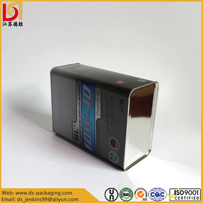 4L Rectangular Metal Tin Can 4L Rectangular Metal Tin Can